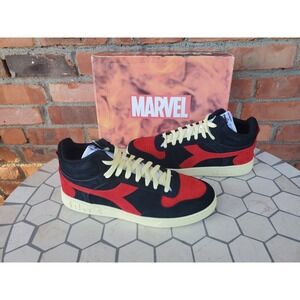 Diadora X Men 97 Magic Basket Low Phoenix Black Red Marvel New‎ w/Box Size 10.5
